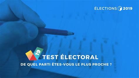 test électoral 2019